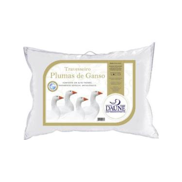 Imagem de Travesseiro 100% Plumas de Ganso Daune 70x50cm 5011DA Branco, 1 Peça