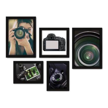 Imagem de Kit Com 5 Quadros Decorativos - Fotografia - Máquina Fotográfica - 183