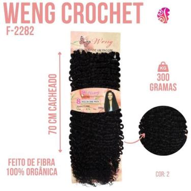 Imagem de Cabelo Cacheado Afro 100 % Organico Weng Para Crochet Braids - Leve - 