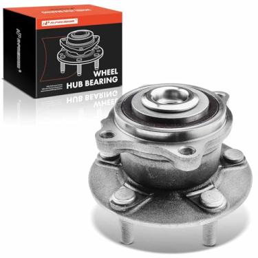 Imagem de A-Premium Rolamento de roda traseira e conjunto de cubo com 5 terminais compatíveis com Mitsubishi Outlander 2007 2008 2009 2010 2011 2012, apenas FWD