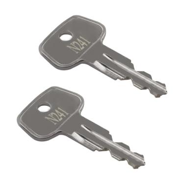 Imagem de seork Chave de substituição de rack de carro N241 (2 peças) serve para suportes de teto compatíveis com Thule, caixa de carga, transportadoras, barras transversais código N241