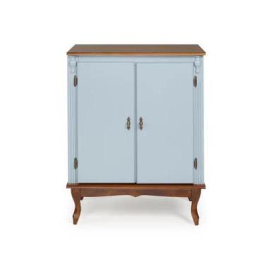 Imagem de Balcão Cook Top 2 Portas e Pés Luiz XV - Tommy Design - Meyer, Azul Cé