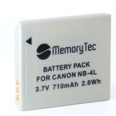 Imagem de Bateria NB-4L 710mAh para câmera digital e filmadora Canon Digital Ixu