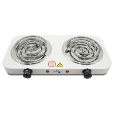 Imagem de Fogareiro Elétrico 2 bocas Portátil de Mesa cooktop 220V - ÚTIL ELETRO