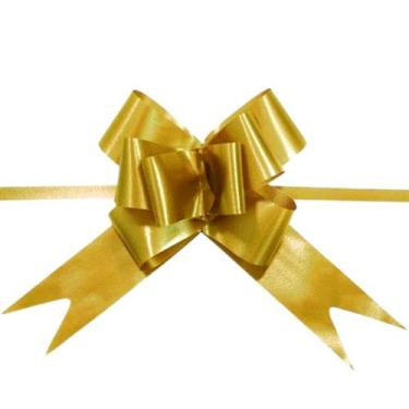 Imagem de 100 Laços Pronto Grande 30mm Atacado Presente Fácil Mágico Kit Fita Fe