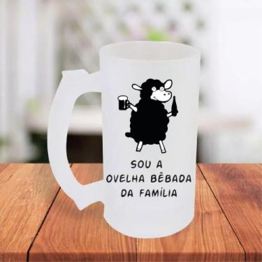 Imagem de Caneca De Chopp Jateada Personalizada Amiga Parceira Cachaceira Frases