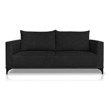 Imagem de Sofá Viena 2 Lugares Bouclê 1.60m Pés Em Aço Para Sala Bz - BZ Decor, 