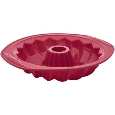 Imagem de Forma de Silicone para Pudim Vermelho Euro, SIL3215-VM