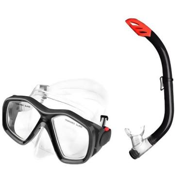 Imagem de Kit Mergulho Natação Mascara Respirador Snorkel Original - ATRIO
