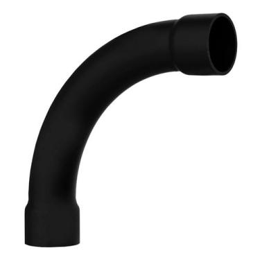 Imagem de Curva Pvc Preta Com Bolsa 90 1 Sem Rosca Inpol, Preto