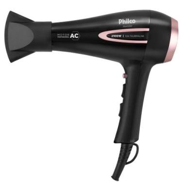 Imagem de Secador de Cabelos Philco 2100W Íons Tourmaline PSA3250, Preto, 110V
