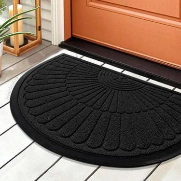 Imagem de 1 Tapete Porta Capacho Naska Meia Lua Antiderrapante 40X60pt - IDEALIZ