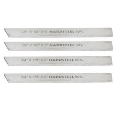 Imagem de 04 Lamina De Bedame 3/4 X 1/8 X 6 Hardsteel 50% Cobalto