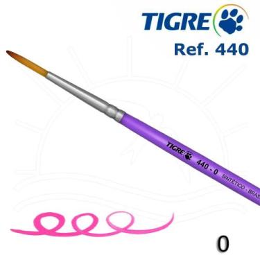Imagem de Pincel Tigre 440 - Redondo Liner Sintético Mesclado, 0
