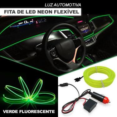 Imagem de Fita Barra Led P/ Painel Verde Neon Fluorescente Nissan Kicks 2016 201