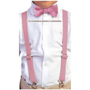 Imagem de Kit Suspensório Infantil + Gravata borboleta infantil varias cores - M