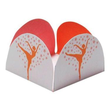 Imagem de 40 Forminhas Doces Bailarina Dourado - Caixeta Festa - Massari