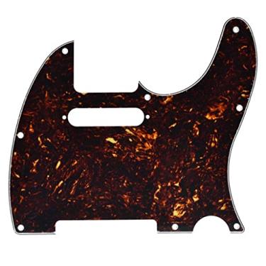 Imagem de KAISH Tele Style Guitar Pickguard TL Pick Guard com furos de parafuso de montagem para tele/telecaster tartaruga escura