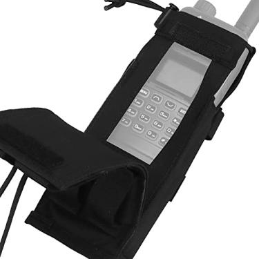 Imagem de Tactical PRC 152 Bolsa de rádio suspensa, bolsa militar MOLLE Walkie-Talkie para colete de caça com cinto