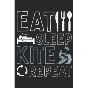 Imagem de Kitesurfing Sports Athlete Surfer Summer Kitesurfing Art: Lined Journal Notebook To Do Schedule, Medium 6x9 Inches, 100 Pages, Printed Cover