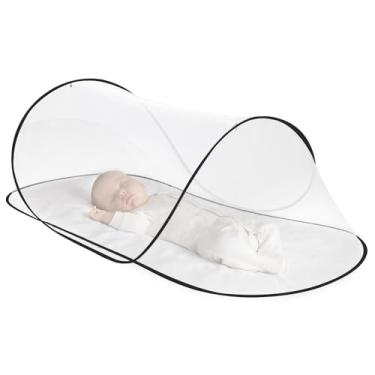 Imagem de Xanadued Mosquiteiro pop-up para cama, dossel ajustável antimosquito, barraca mosquiteira para solteiro, interior e exterior (198 x 142 x 79 cm)