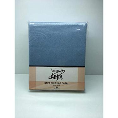 Imagem de Capa Protetora De Colchão Casal Box Em Malha C/ Zíper 100% algodão CHUMBO