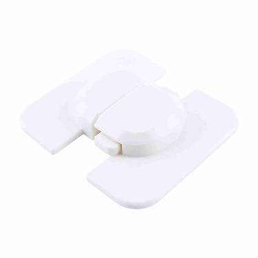 Imagem de Fechadura da Porta do Freezer à Prova de Crianças, Trava do Armário para Bebês, Evita Lesões Acidentais, Mecanismo de Travamento Com Material Plástico, para Segurança Doméstica