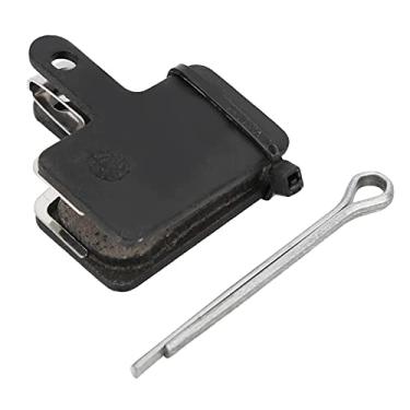 Imagem de Pastilhas de freio de resina Conjunto para freios a disco Le 21r semi metal almofadas com placa traseira de aço inoxidável para desempenho silencioso e suave (O-03r)