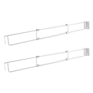 Imagem de Barra de Canto do Chuveiro para Trailers e Prateleira do Refrigerador para Trailers - Hastes de Aço Inoxidável de 12,5 a 22,5 pol. para Reboques e Iates