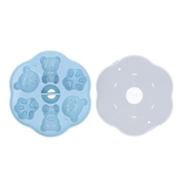 Imagem de Silicone adorável geléia de gato cofre fofo fácil de usar cozinha brilhante para cozinha em casa (青)