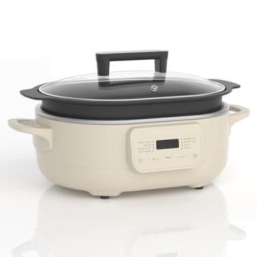 Imagem de MAGNIFIQUE EXPERIENCE DELIGHT Magnifique Multicooker De 6 Litros Com Caçarola 8 Em 1, Panela Elétrica Programável, Forno Holandês, Macarrão, Antiaderente, Panela Segura Para Forno A 500 °F Aveia Aveia