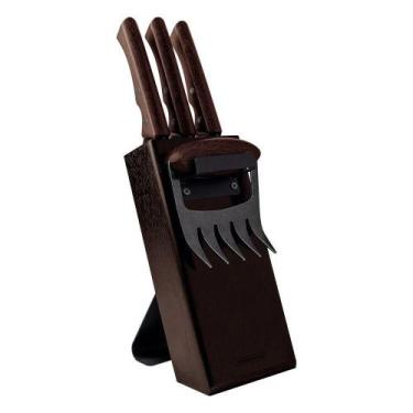 Imagem de Kit Para Churrasco Churrasco Black Com Lâminas De Aço Inox Escurecido 