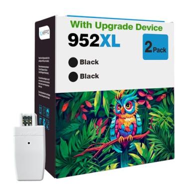 Imagem de Cartuchos de tinta preta de substituição 952XL para HP 952 952XL para OfficeJet Pro 8710 7740 8720 8715 8210 7720 8702 8730 8740 8725 | Pacote com 2 para HP952 + dispositivo de atualização