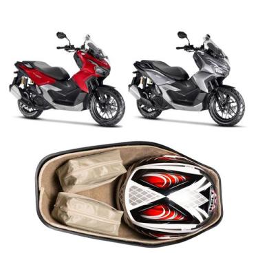 Imagem de Forração Honda ADV 160 Baú Forro Premium Scooter Bege - Jaspe Ateliê, 