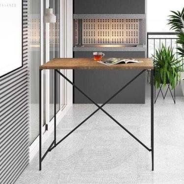 Imagem de Mesa para Sala de Jantar Industrial Bancada Alta - Vermont - Artesano 