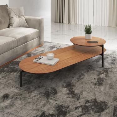 Imagem de Mesa de Centro Industrial Tampo em MDF Moscow - Sym Decor