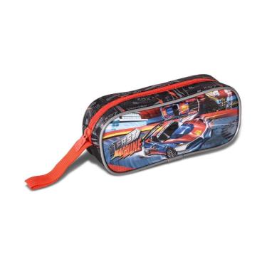 Imagem de Estojo Escolar Carros Meninos Fast Machine