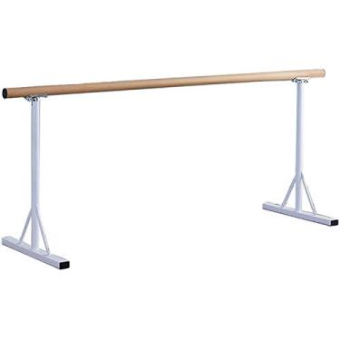 Imagem de Barra de balé para casa portátil 1,5 m ajustável barra de balé bar de dança sala de prática infantil auxiliares e equipamentos casa móvel Leg Press estúdio de dança barra ajustável independente para