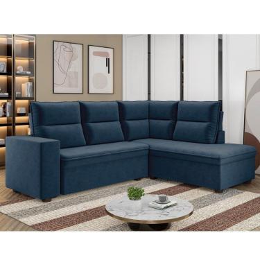 Imagem de Sofá Canto Arruba Tamanho 220cm X 178 Azul