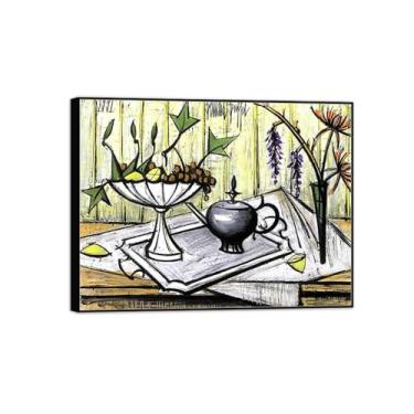 Imagem de MUHJDYC Impressão de pintura famosa em tela - quadros de moldura preta decoração de parede - arte de parede para sala de estar quarto casa (fruteira) 50x65cm-19x25in