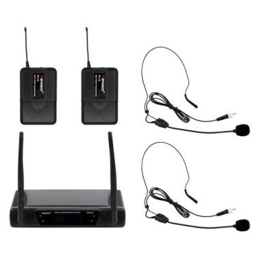 Imagem de Microfone Sem Fio Duplo Uhf Karsect WR-8LD/PT-15/HT-9A