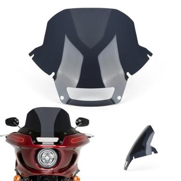 Imagem de FWXEOZ Para-Brisa Para Softail Low Rider St Fxrst 2022-2024/ El Diablo Fxlrst 2022, Novo Com Defletor De Vento Motocicleta 15 Polegadas, Reduz A Resistência Ao