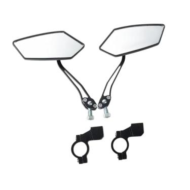 Imagem de kowaku Guia do espelho de bicicleta, acessórios de ciclismo rotativáveis ​​ajustáveis