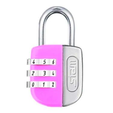 Imagem de Cadeado Stam c/ Segredo Senha 25m p/ Mala Bolsa Armário - Stam Color L