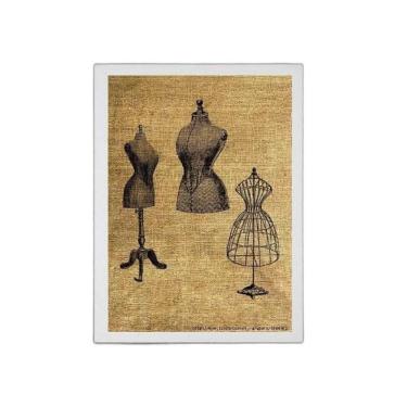 Imagem de Quadro Modelos Manequim De Costura 33X24Cm - Com Vidro