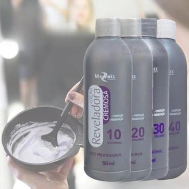 Imagem de Agua Oxigenada 40 30 20 10v Volumes 90ml Profissional Cabelo Tintas Mairibel Coloração Hidratylife (90ml, V30)
