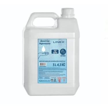 Imagem de Álcool Gel 70º LINEX 5L / 4,3kg