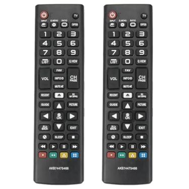Imagem de Novo pacote de 2 AKB74475468 controle remoto de substituição compatível com LG Smart TV 32LF5850 32LF585B 32LF585BDE 32LF585BSE 32LF585D 32LF585DDE 42LF5850 42LF5850DE SUB AKB7 Controle remoto 4475401