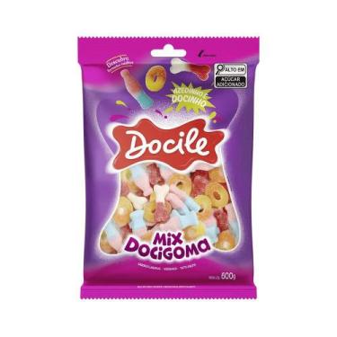 Imagem de Bala Mix Docigoma Pacote de 600gr Docile