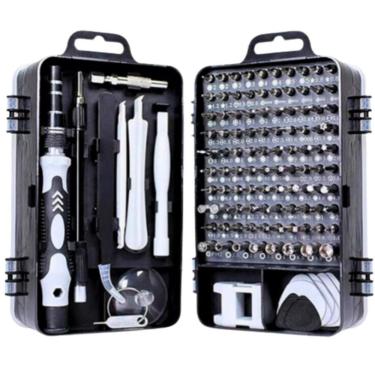 Imagem de Kit Reparo Celular 115 Pcs: Conjunto Chaves Completo